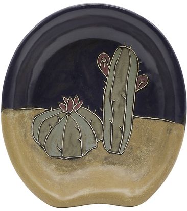 Mara Stoneware Spoon Rest - Cactus