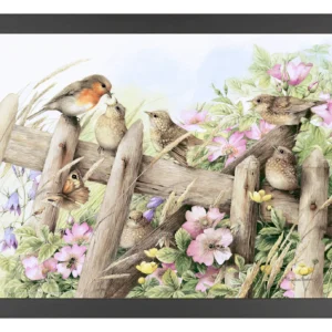 Peek into Breakfast - Songbirds - 11″ x 14″ Art Print