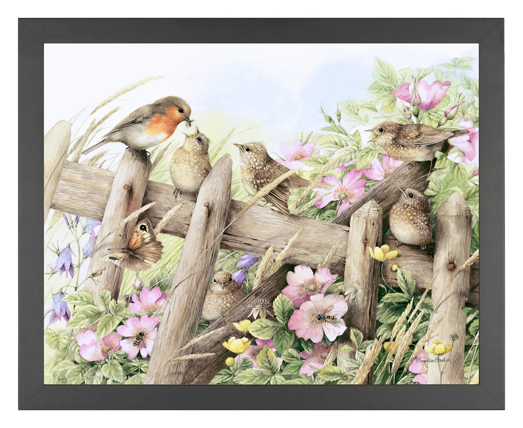 Peek into Breakfast - Songbirds - 11″ x 14″ Art Print