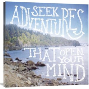 Seek Adventures That Open Your Mind – Coastal Adventures – Gallery Wrapped Canvas