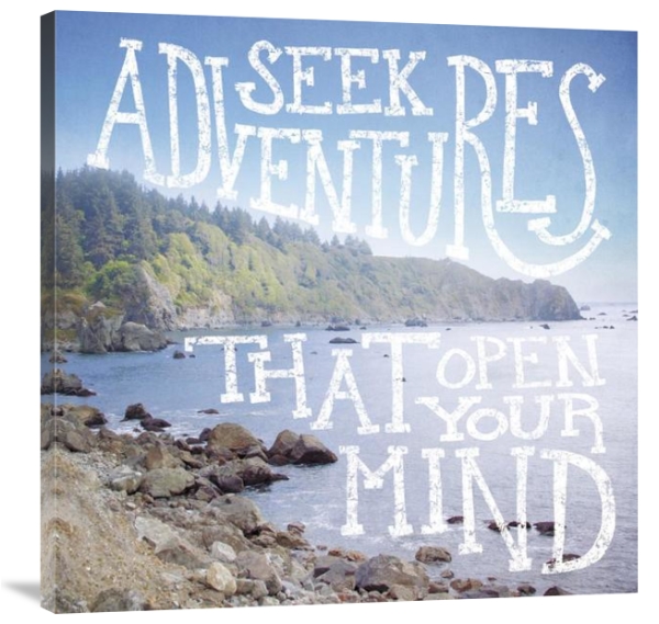 Seek Adventures That Open Your Mind – Coastal Adventures – Gallery Wrapped Canvas
