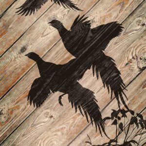 Silhoutte Pheasant - 30" x 18" Wood Sign