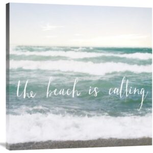 The Beach Is Calling - Gallery Wrapped Canvas