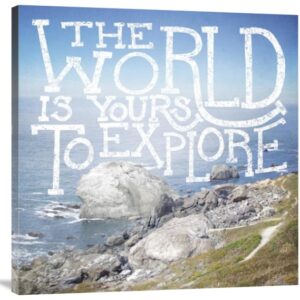 The World Is Yours to Explore – Coastal Adventures – Gallery Wrapped Canvas