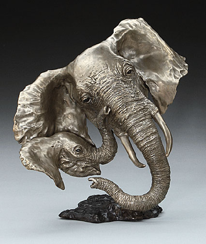 Young One - African Elephant - Sculpture by Mark Hopkins