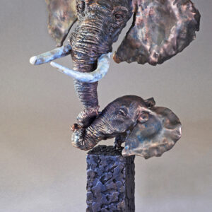 Zuri - African Elephant – Sculpture by Mark Hopkins