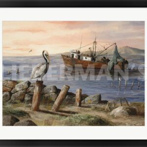 Alejandra Rides Out - Pelican - 31″ x 24″ Framed Art Print