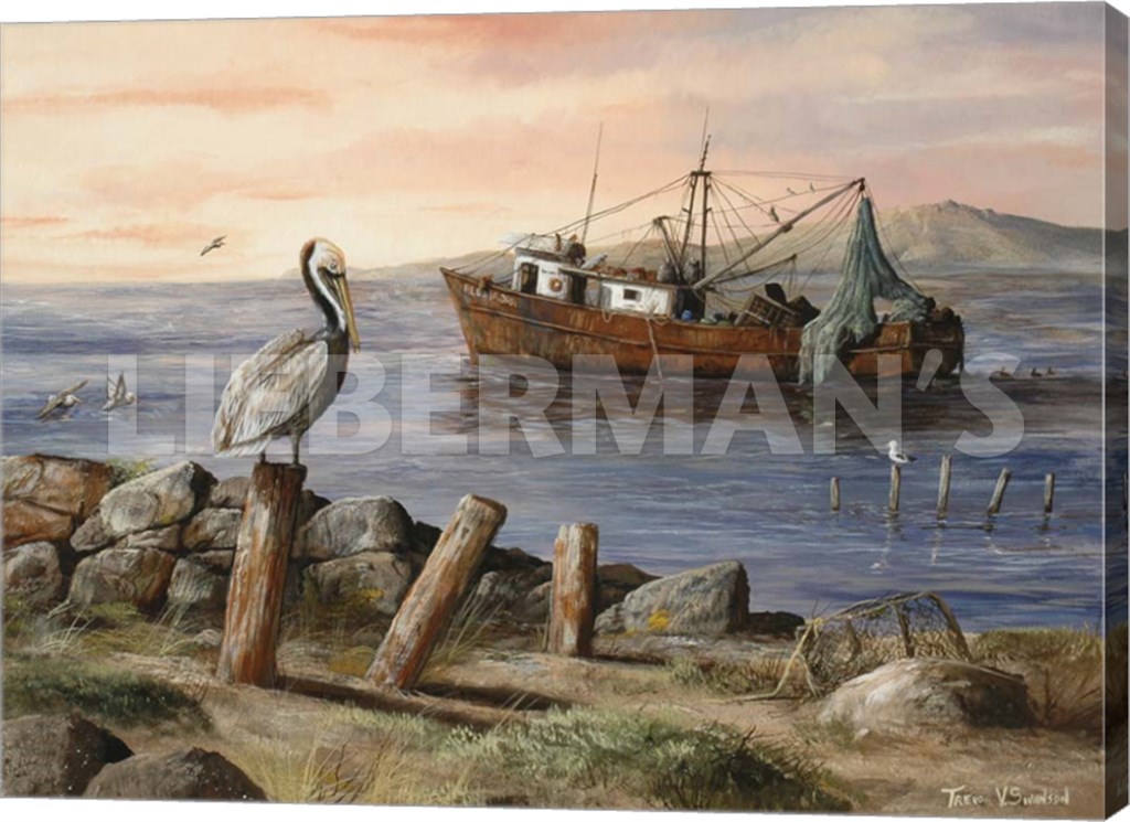 Alejandra Rides Out - Pelican - 24β³ x 18β³ Gallery Wrapped Canvas