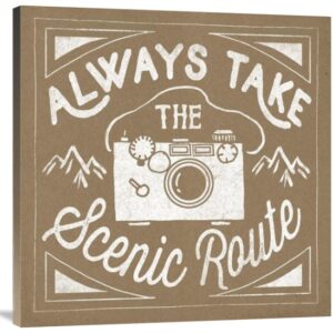 Always Take the Scenic Route - Gallery Wrapped Canvas