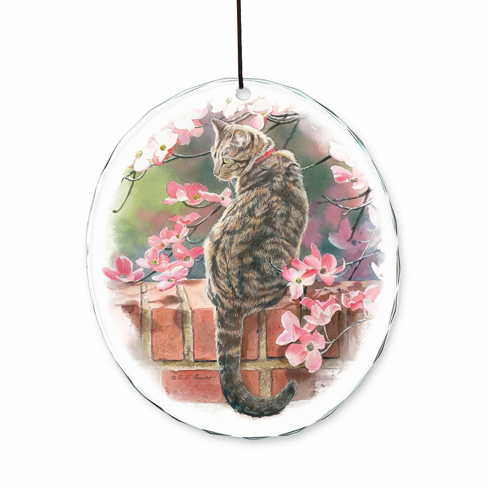 Annie on the Garden Wall - Cat - Suncatcher