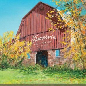 Big Red - Barn - 13" x 18" Personalized Wrapped Canvas