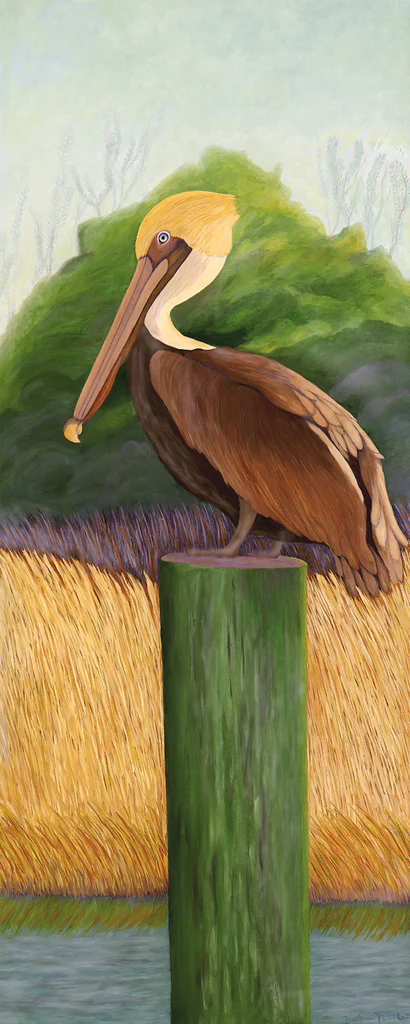 Blue Eyed Pelican III - Unstretched Canvas