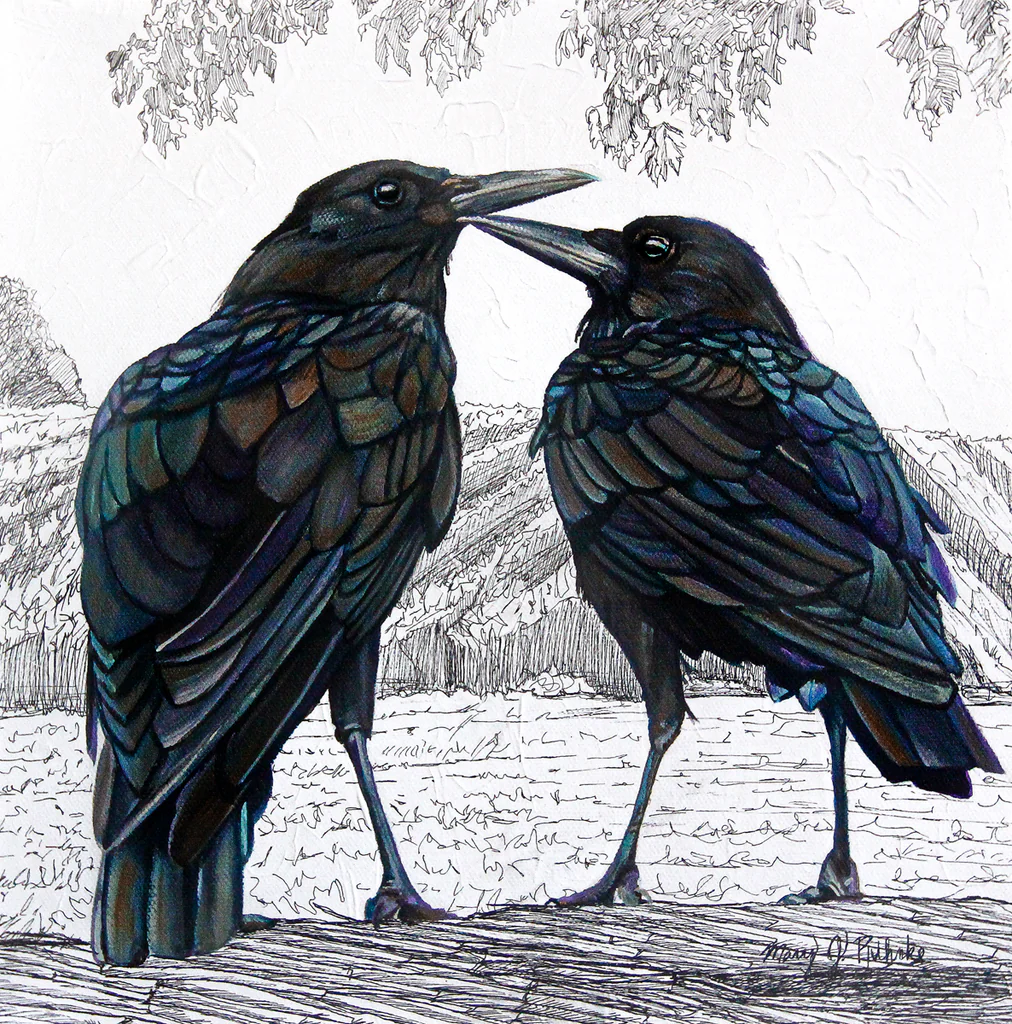 By My Side - Ravens - Giclée Paper