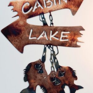 Cabin Stringer Metal Wall Art