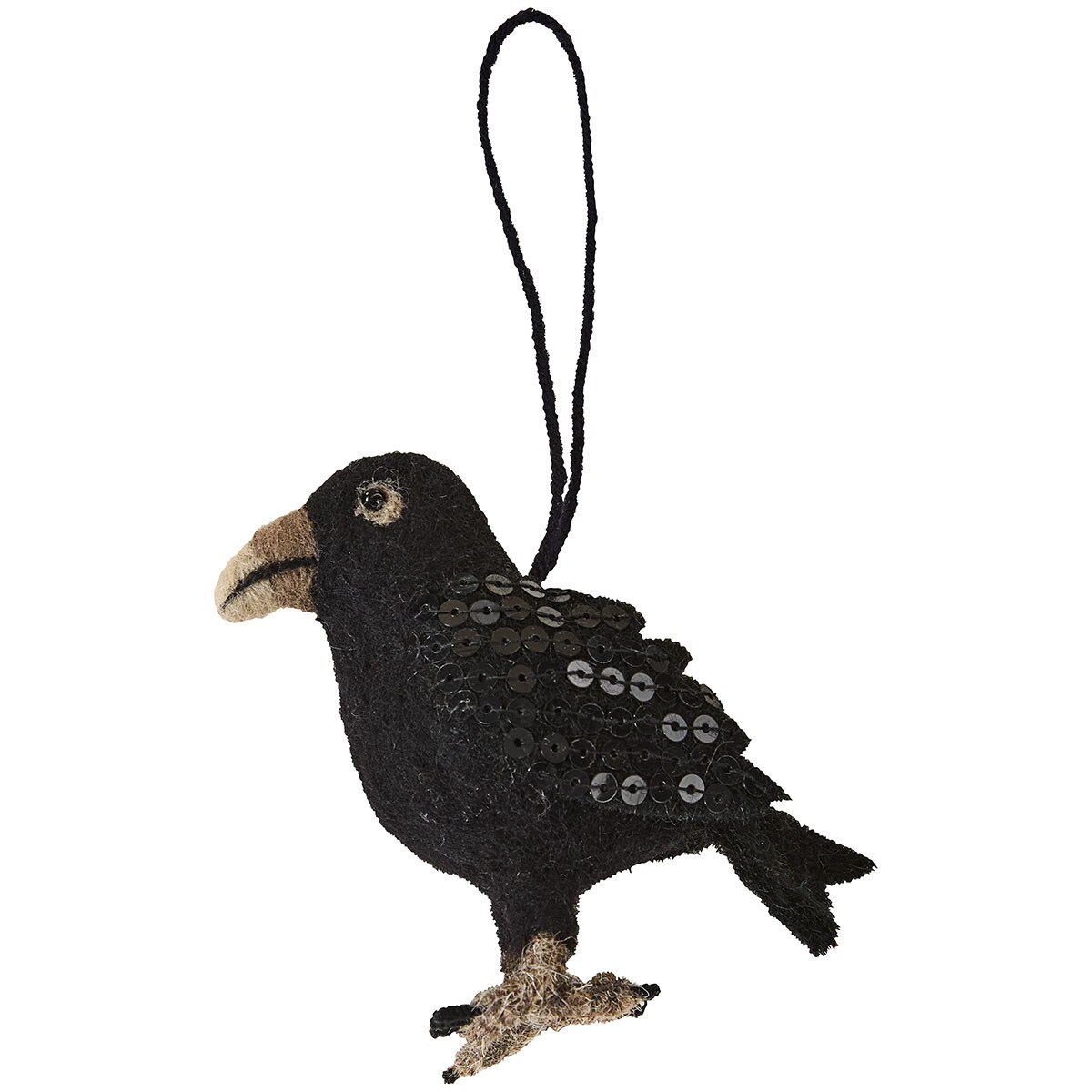 Charming Crow Felt Ornament - Pack of 4