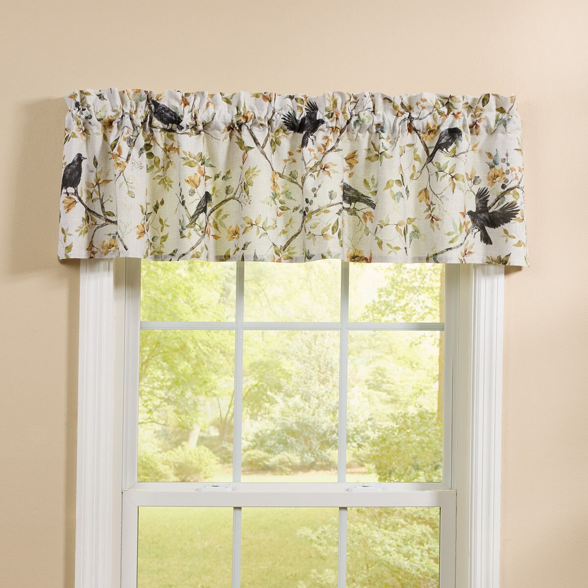 Charming Crow Valance 14" L