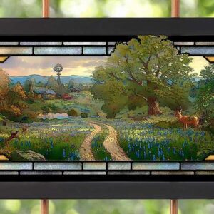 Country Living - 13" x 23" Stained Glass Art