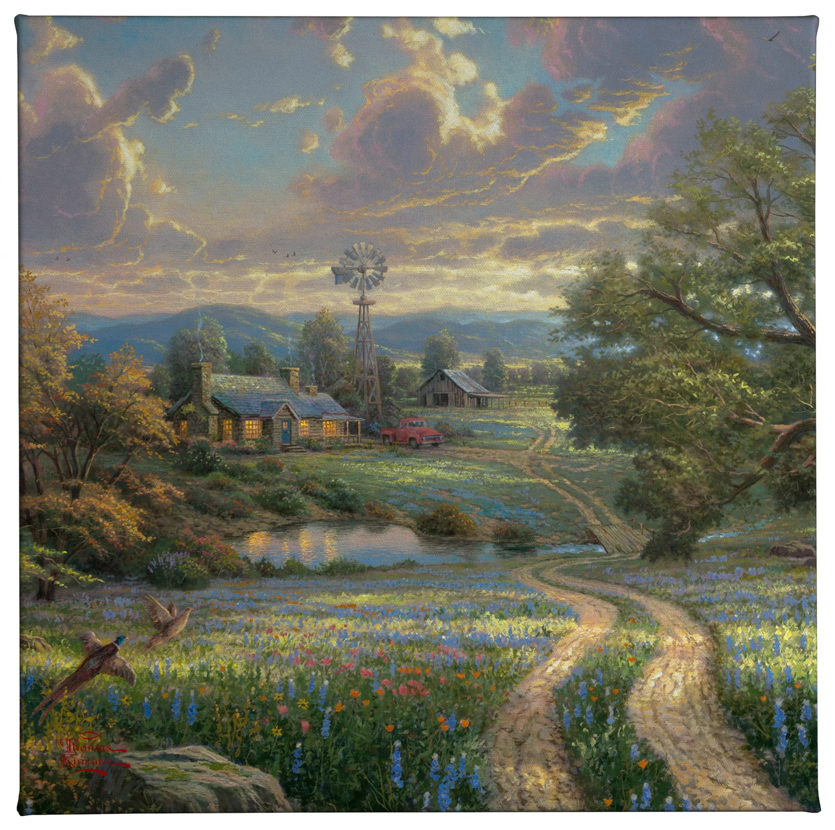 Country Living - 14" x 14" Gallery Wrapped Canvas