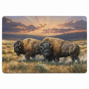 Dusty Plains - Bison - 2' x 3' Floor Mat