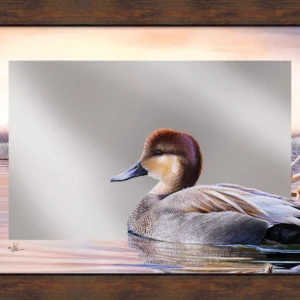 East of Eden - Grey Duck - 16" x 24" Mirror Framed Barnwood