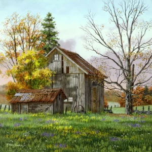 Fall Flowers - The Old Farm - Giclée Paper