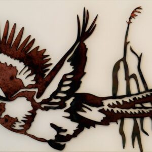 Flying Pheasant Metal Wall Art