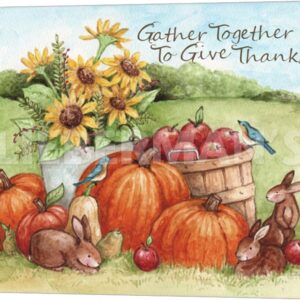 Gather Together to Give Thanks - Gallery Wrapped Canvas