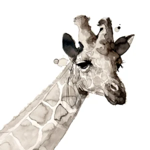 Giraffe - Giclée Paper