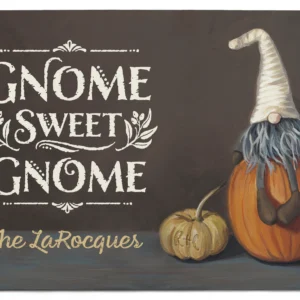 Gnome Sweet Gnome - 2' x 3' Personalized Floor Mat