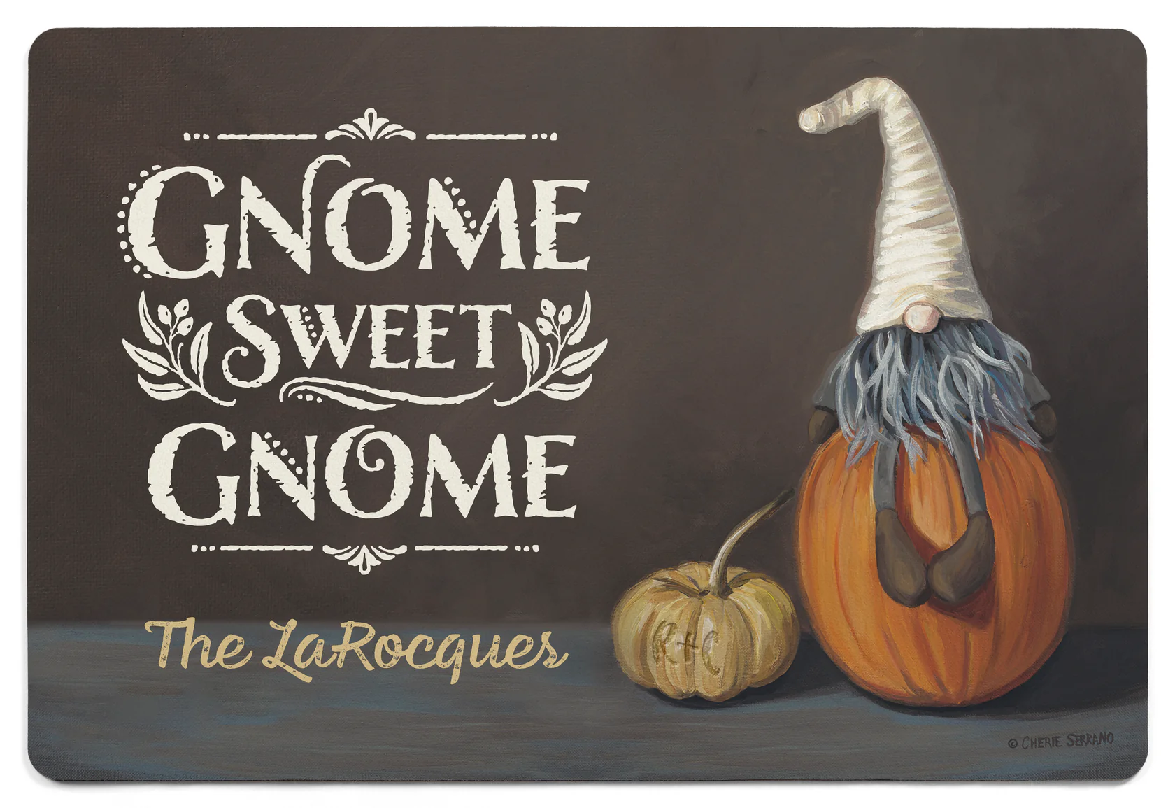 Gnome Sweet Gnome - 2' x 3' Personalized Floor Mat
