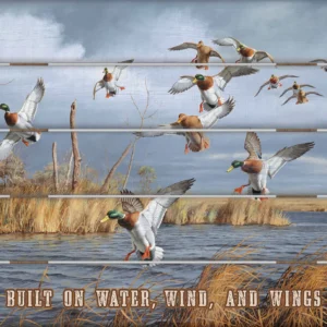 Greenhead Alert Mallards "Built on Water, Wind, and Wings" 18" x 22" Pallet Wall Art - Official Ducks Unlimited Art