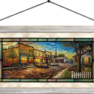 Home Of the Brave - 13″ x 23″ Stained Glass Art