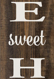 Home Sweet Home - 10″ x 46″ Large Vertical Farmhouse Wooden Sign