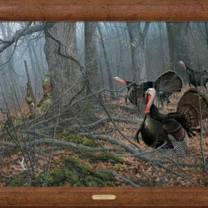 If Looks Could Kill - Turkey Hunter - 30" x 42" Framed Gallery Canvas