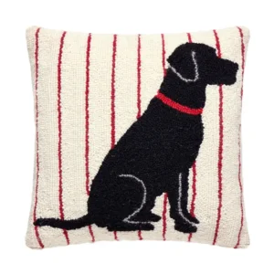 Labrador Stripe Hook Pillow 16×16