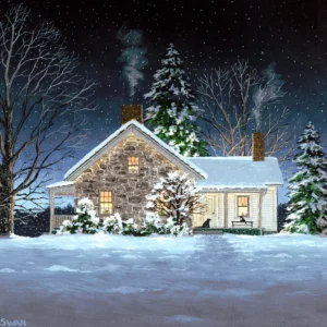Late January - Snowfall - Giclée Paper