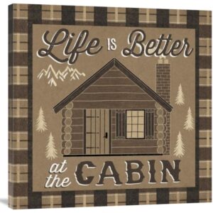 Life Is Better at the Cabin - Gallery Wrapped Canvas