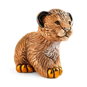 Lion Cub Standing Figurine by De Rosa