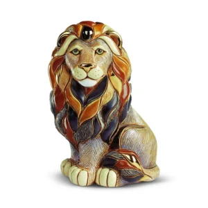 Lion Sitting Figurine by De Rosa