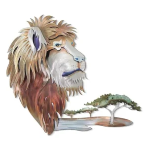 Lion's Pride Copper Metal Wall Art