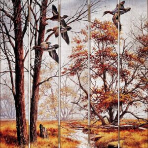 Misty Morning Green-Winged Teal 18" x 22" Pallet Wall Art – Ducks Unlimited