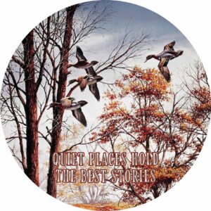 Misty Morning Green-Winged Teal Round Wood Sign – Ducks Unlimited Wall Art