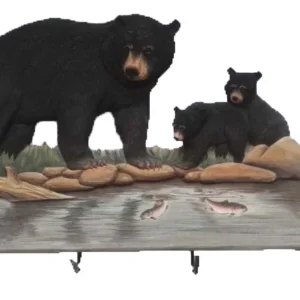 Momma Bear and Baby Bears Family Coat Rack - 28″ x 21″