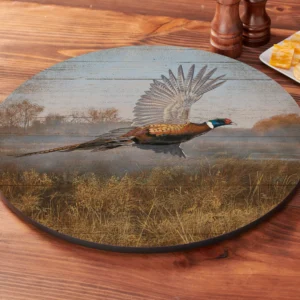 Morning Mist - Pheasants - Lazy Susan Turntable