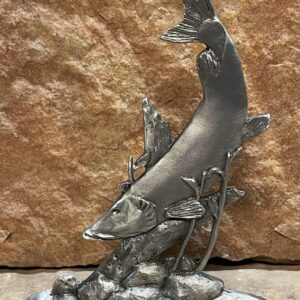 Musky Fish Pewter Figurine by Andy Schumann