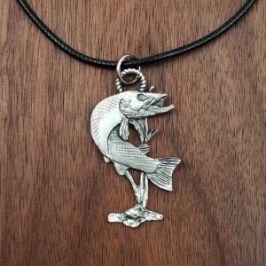 Musky Fish Pewter Pendant by Andy Schumann