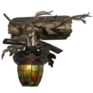 Oak Leaf and Acorn Wall Sconce 20"W