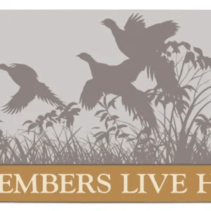 October Memories - Pheasants - 2' x 4' Floor Mat