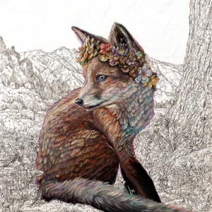 One with Nature - Fox - Poster Paper