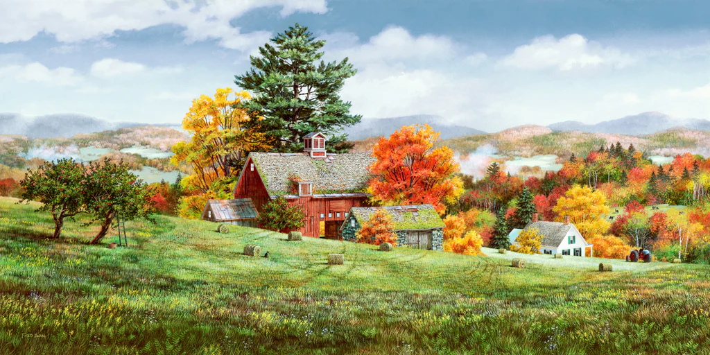 Pie Apples - Old Country Farm - Unstretched Canvas